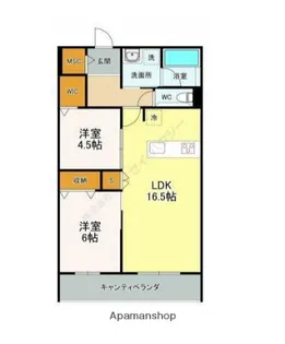 プリムヴェール【2階】の間取り