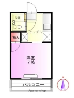 イーストハイツ【205号室】の間取り
