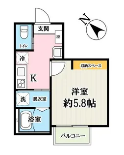 ドメーヌ西堀【1階】の間取り