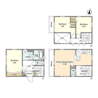 埼玉県さいたま市浦和区常盤4丁目【一戸建】の間取り