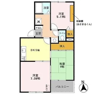 ボナール【3階】の間取り