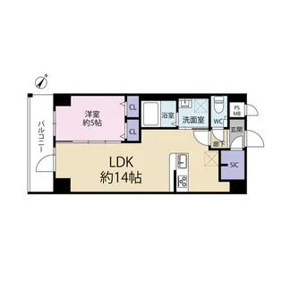 ボンドスクエアー01【302号室号室】の間取り