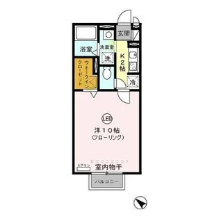 カーサ・ヴェルデ【1階】の間取り