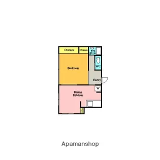 フラット飯田【2階】の間取り