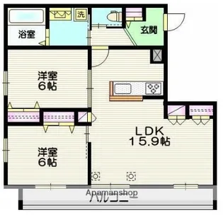グランドゥール ソレイユ 浦和Ⅱ【2階】の間取り