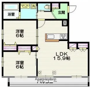 グランドゥールソレイユ浦和Ⅱ【3階】の間取り