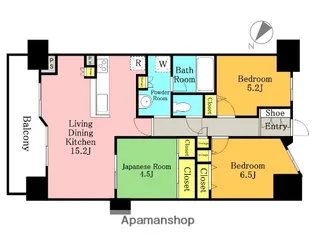 ポレスター浦和常盤【11階】の間取り