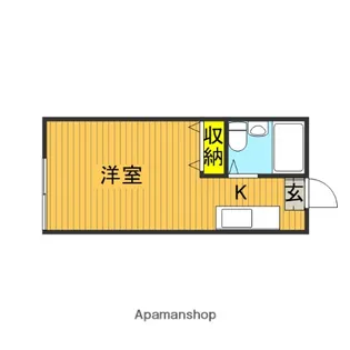 MYハイム【201号室】の間取り