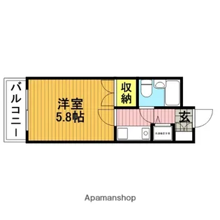 ジョイフル浦和【203号室】の間取り