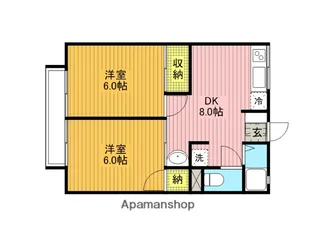 シティハイムアメニティ【2階】の間取り