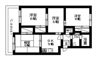 ヴァンベール富士美【3階】の間取り