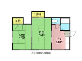 コーポトキワ【203号室】の間取り