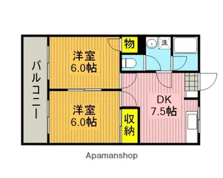 井上ハイツ【202号室】の間取り