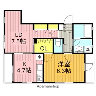 トレインビューネオ宮原駅東口【1階】の間取り