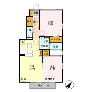 マルベリー【1階】の間取り