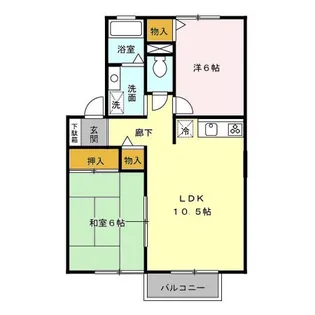 メゾン・ド・ヴェルテ【2階】の間取り