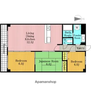 3LDKの間取り画像