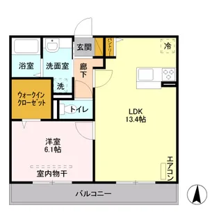 I.ヴィレッジSOUTH【2階】の間取り