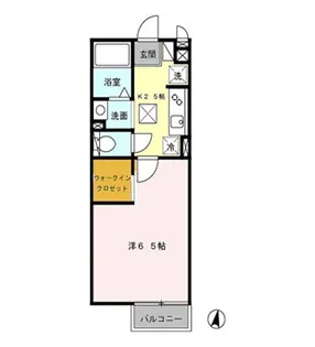 メゾン・ド・アレーズ【1階】の間取り