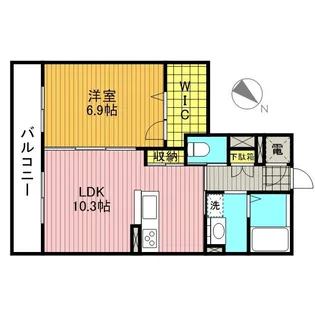 ラディーチェD【2階】の間取り