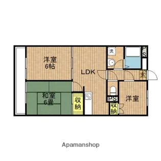 サンハイツ石田【502号室】の間取り