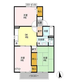 ドミールエム【102号室】の間取り