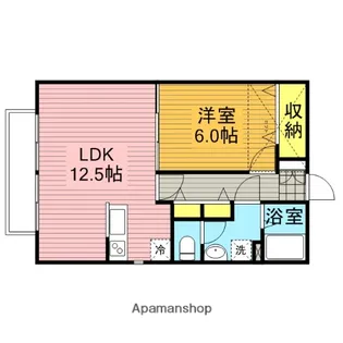 第一アルレ堀之内【103号室】の間取り