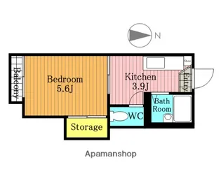 ルミエール ジュネス【102号室】の間取り