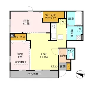 プランドール【1階】の間取り