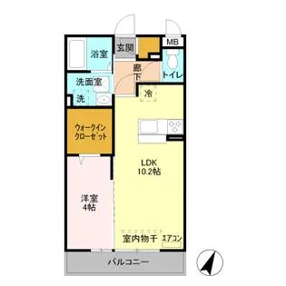 MY TIARA【1階】の間取り