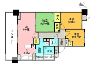 ルネサンスグラン大宮宮原【5階】の間取り