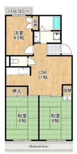 エーデルワイス【4階】の間取り