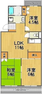 エーデルワイス【2階】の間取り