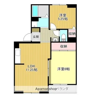 トリヴァンベール【2階】の間取り