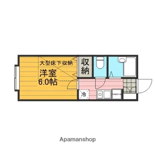 モンシャトー宮原E棟【102号室】の間取り