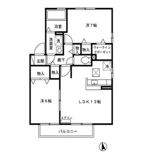 コアロード Ⅴ【1階】の間取り