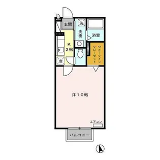 コーポラス・S【2階】の間取り