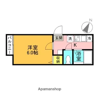 ATTENTI AI CANI(アッテンティアイカーニ)【202号室】の間取り