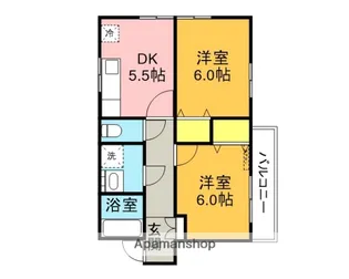 パークアヴェニュー【301号室】の間取り