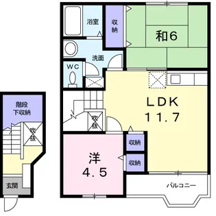 パークサイド D【2階】の間取り