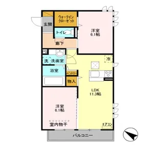 本郷の杜 ラウン【1階】の間取り