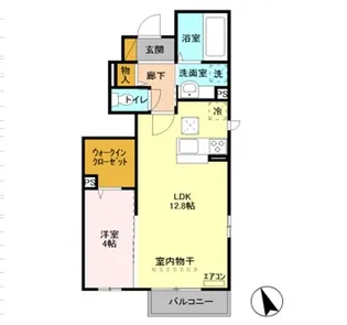 アイウィンド【1階】の間取り