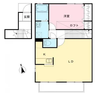 カーサ アルフレチャ【201号室号室】の間取り