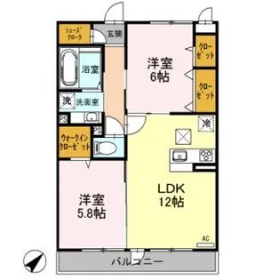 ルシエール上尾原市【3階】の間取り