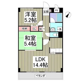 オーチャード【1階】の間取り
