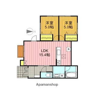 西大宮2丁目賃貸【1階】の間取り