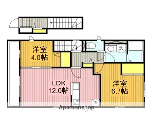 グロリア【201号室】の間取り