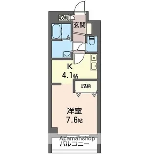 シャン・アヴェニュ【7階】の間取り