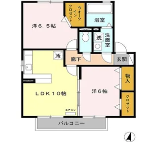 プラムヒルズ【2階】の間取り