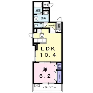 ゴールドスクエア【1階】の間取り